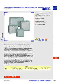 Thumbnail of document Data Sheet - 8264 Ex d enclosure system made of light metal